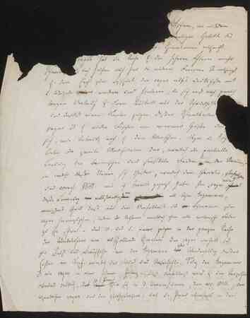 Manuskript der Probevorlesung; Foto: Klassik Stiftung Weimar