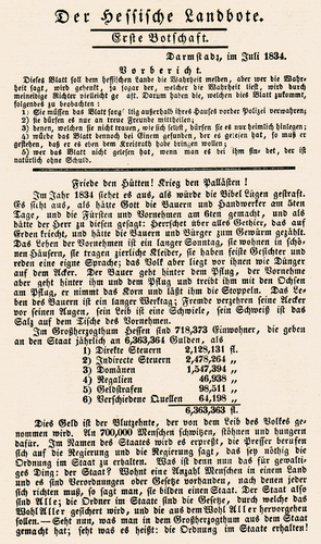 Georg Büchner Portal :: Der Hessische Landbote