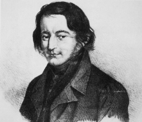 Friedrich Ludwig Weidig (Kreidelithographie um 1840)