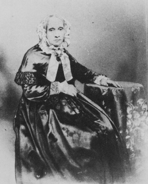 Caroline Büchner (Deckweißüberhöhte Daguerreotypie, 1854).