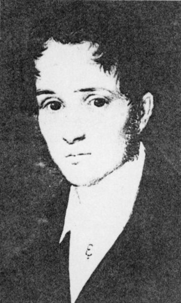 Gustav Clemm (Fotografie nach einem Ölgemälde von 1845)