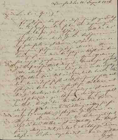 Goethe- und Schiller-Archiv Weimar Brief des Vaters; GSA 28; Foto: Klassik Stiftung Weimar; d1 Insel-Almanach 1923