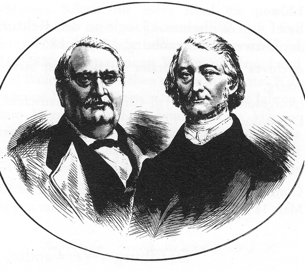 August und Adolf Stöber (Holzstich um 1875)