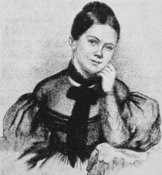 Wilhelmine „Minna“ Jaeglé (Bleistiftzeichnung um 1830)