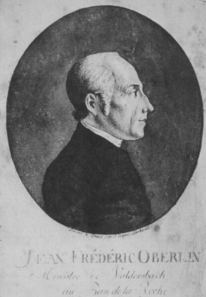 Johann Friedrich Oberlin (Kolorierter Kupferstich von Jean Gottfroid Gerhardt um 1790)