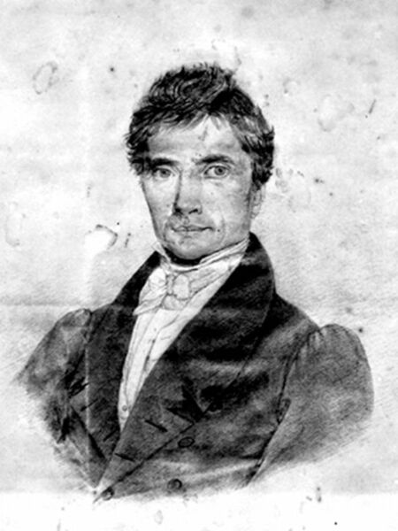Philipp Jakob Siebenpfeiffer (Bleistiftzeichnung um 1830)