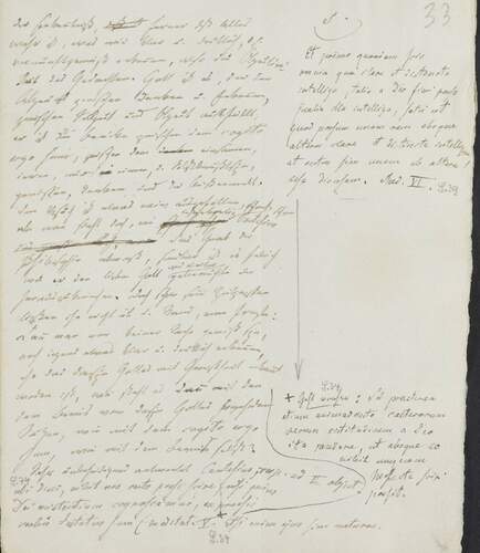 Vorlesungsskript zum Cartesius-Manuskript; GSA 28; Foto: Klassik Stiftung Weimar